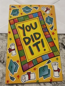 Graduation You Did It Congratulations Success 5'x7.75" Stockwell Greeting Card - Picture 1 of 14