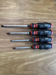 Wurth Zebra 4 Piece Screwdriver Set Slotted / Straight And Phillips - Picture 1 of 10