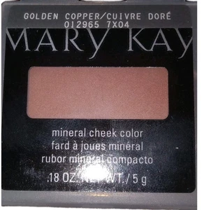 Mary Kay Mineral Wangenfarbe Golden Copper #012965 0,18 Unzen Neu - Bild 1 von 4