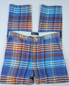 Vintage Polo Ralph Lauren Hose Herren 35x34 Regular Fit kariert Chino Preppy - Bild 1 von 17