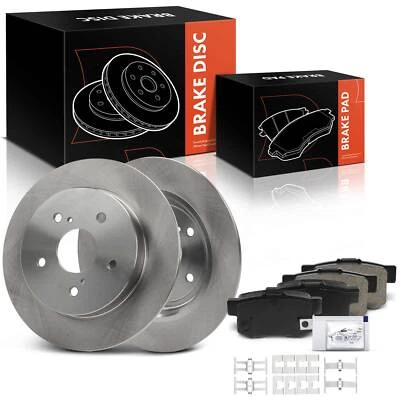 6x Rear Disc Rotors & Ceramic Brake Pads for Suzuki SX4 07-13 SX4 Crossover 2012 - Image 1 of 4