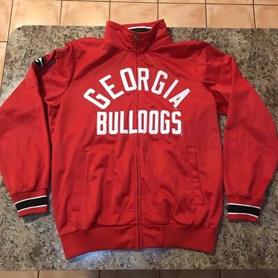 G-III Sports by Carl Banks Georgia Bulldogs Jacket Red Full Zip Mens Large NCAA - Image 1 of 4