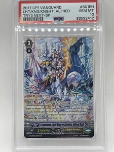 Luminous Light King of Knights Alfred Oath SP PSA 10 S01EN Cardfight Vanguard - Picture 1 of 5