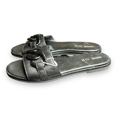 Sandalias Geox Respira para mujer en negro talla 9 EE. UU. Foto 1 de 4