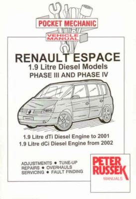 Manual Renault Espace Phase III & IV Diesel 1996-2005 Workshop Service Repair - Imagen 1 de 4