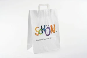 Papier-Tragetaschen TOPCRAFT "SCHÖN, das Sie bei uns waren" 26x33cm - 250 Stück - Bild 1 von 1