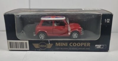 New Ray City Cruiser Collection  Mini Cooper - Red With The Union Flag On Roof  - Image 1 of 4