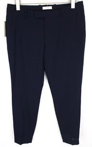 Suistudio Robin Women's Pants UK14 Slim Blue Wool Flat Front Formal - Picture 1 of 9