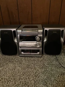 AIWA Cassette Receiver CX-NA303U Super T-Bass CD Stereo UNTESTED - Picture 1 of 6
