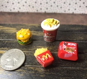 Dollhouse Miniature 5 Fast Food/Snacks Items - Picture 1 of 1
