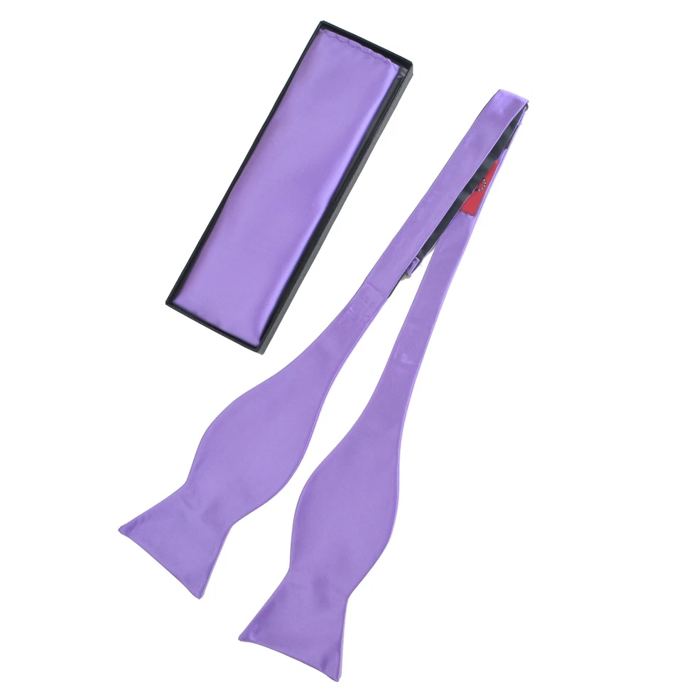 NUEVO PARA HOMBRE SÓLIDO Microfibra Auto Corbata Pajarita Y Pañuelo Cuadrado de Bolsillo Conjunto Foto 1 de 1