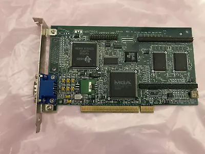 Matrox Millenium IS-Storm R2 2MB PCI Video Card GPU Vintage DOS Windows VGA 1996 - Image 1 of 4
