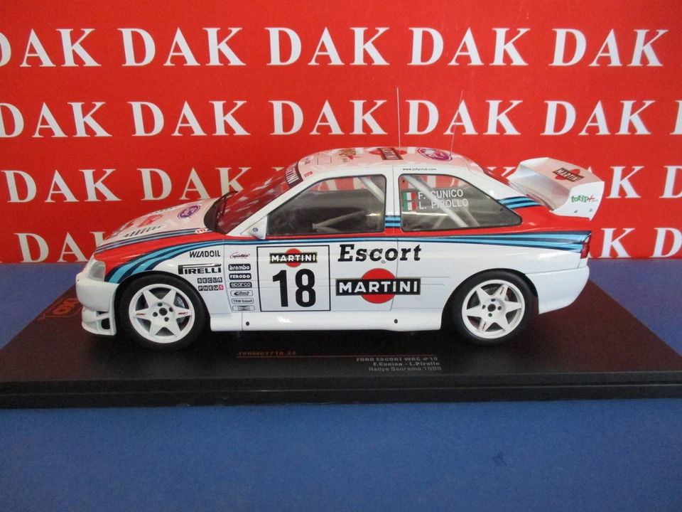 FORD ESCORT WRC N.18 RALLY SANREMO 1998 CUNICO-PIROLLO 1 18 Ixo Model Auto Rally