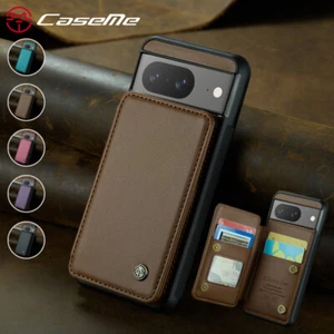 For Google Pixel 9/9 Pro XL Slim Leather Case Flip Card Holder Back Phone Cover - Picture 1 of 37