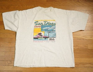 Bill Muncey Cup San Diego 1999 World Series of Powerboat Racing Shirt Tee Gray - Picture 1 of 5