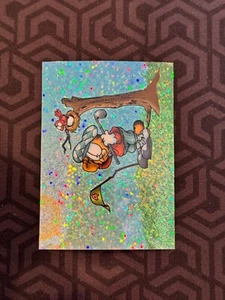 1997 Garfield Krome Holochrome Refractor Sparkle Chrome Sticker, HTF, #22 - Picture 1 of 2