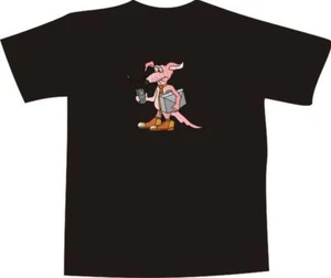 T-Shirt E885 - Comic Design - Business Maus mit Tasche & Handy im Büro - Bild 1 von 1