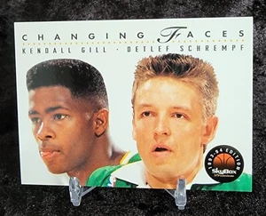 1993-94 Skybox Changing Faces Kendall Gill & Detlef Schrempf #316 - MINT - Picture 1 of 3