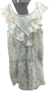 Okaïdi combishort sans manches blanc motifs fruits orange volant fille 5 ans - Picture 1 of 2