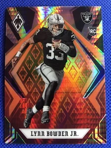 2020 #132 Lynn Bowden Jr Panini Phoenix Football Fireburst RC Raiders - Picture 1 of 2