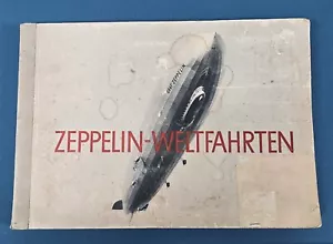 1932 ZEPPELIN WELTFAHRTEN Weltflugbuch - Zigarettenkarte - Deutsch - Bild 1 von 6