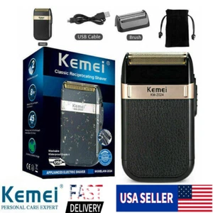 Kemei Tagliacapelli Professionale Kit Tagliacapelli Uomo Tagliatrice Barbiere Salone US - Foto 1 di 44