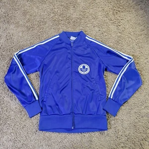 Vintage Cheetah Toronto Maple Leafs Track Suit Jacket Sz S Canada Hockey NHL VTG - Picture 1 of 10