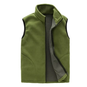 Mens Bodywarmer Fleece Gilet Full Zip Work Sleeveless Vest Jacket Coat Outdoor ∂ - Picture 1 of 18