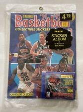 Vintage '91-92 Panini NBA Sticker Album New Sealed 60 Stickers 10 Packs Jordan,