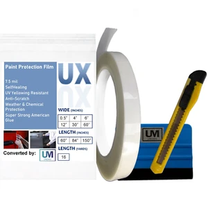 Paint Protection Film Self-Healing TPU PPF 7.5mil  0.5" x 50', UV Resistant - Picture 1 of 4