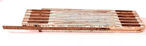 VNTG White 72" Durall X-6 Carpenter's Rule w/ One 6" Brass Inset Extension USA. - Picture 1 of 6