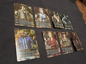 RESIDENT EVIL DECK BUILDING GAME 8 Cards Ada, Wesker, Hunk, Cindy, ect - Picture 1 of 5