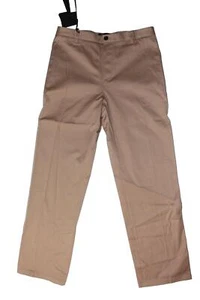 NWT Versace Mens Khaki Flat Front Pants Size IT 48 - Picture 1 of 16