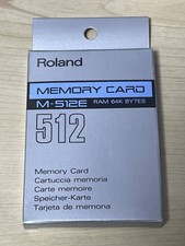 Roland M-512E Ram Memory Card 64K Bytes 64KB DTM Music Audio Synthesizers