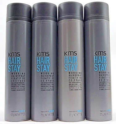 KMS California Hair Stay Working Hairspray 8.4 oz - PACK OF 4 - Image 1 of 4