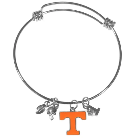 Tennessee Volunteers  Wire Bangle Bracelet with Charms NCAA Licensed Jewelry Cover