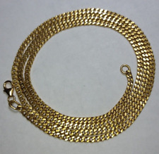 Solid 24k gold necklace chain with 18k lobster clasp - 25.25" long - 24.3 grams