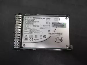 Unità di memoria a memoria Intel DC serie S3500, SSDSC2BB080G4B,2,5" 80 GB unità di memoria a stato solido SATA 6 GB/s con vassoio G8/G9 - Foto 1 di 2