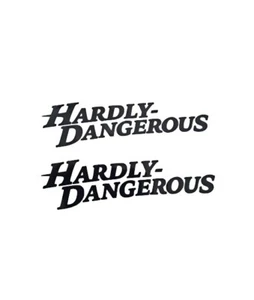 2 x kaum gefährlicher Harley Davidson Motorrad Aufkleber Vinyl Aufkleber Häcksler - Bild 1 von 2