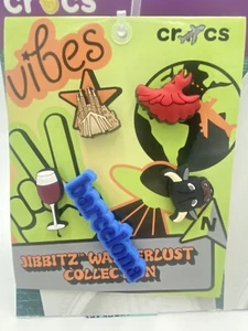 CROCS Jibbitz - Wanderlust City Collection - 5 pack Barcelona Spain - Shoe Charm - Picture 1 of 1