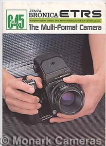 Bronica ETRS 6x4.5 Camera Sales Brochure. More Medium Format Guides Listed. - Picture 1 of 3