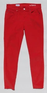 Pantalones de mezclilla GAP Vermillion finos elásticos de pana con cordones para mujer talla 27 4 usados en excelente estado - Imagen 1 de 4