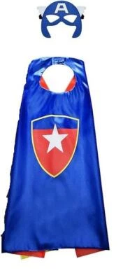 Capas de superhéroes para niños de 3-10 años disfraces Spiderman Capitán América Foto 1 de 4