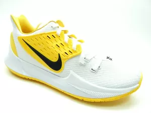 NIKE MEN'S KYRIE LOW 2 TB PROMO CN9827 104 WHITE BLACK AMARILLO SHOES SIZE 18 - Picture 1 of 10