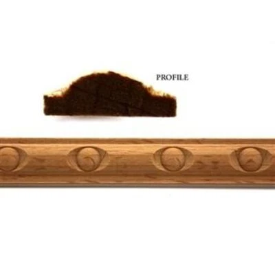 Dolls House Egg and Dart Large Pattern Beech Wood Moulding Wooden Trim - Image 1 of 4