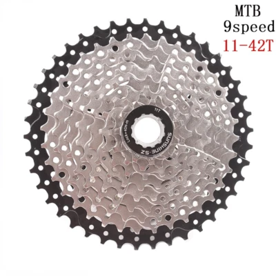 9 Speed Mountain Bike 42T Cassette MTB Bicycle Flywheel Wide Ratio Freewheel - Image 1 of 4