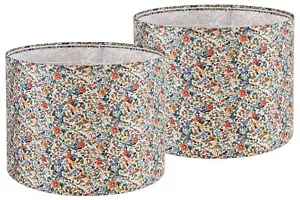 Lamp Shades Set of 2 13 "Wide X 10 "High Floral Fabric Lamp Shade for Table L... - Picture 1 of 7