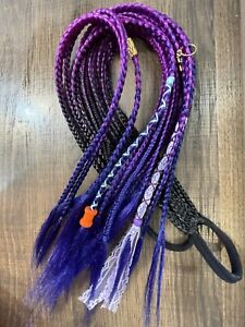  View synthetic braids removable with elastic band 2 boho unilateral