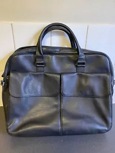 Maletín Aunthentic Dunhill Vintage Bolso de Hombro 2WAY Cuero Negro Usado - Imagen 1 de 18