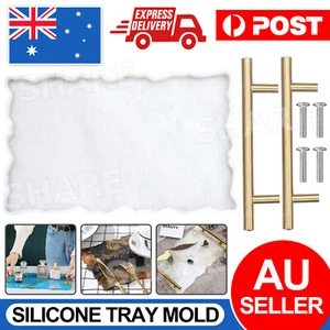 Large Safe Silicone Tray Artist Mold Irregular Coaster Resin DIY Tray Mould HOT - Picture 1 of 12